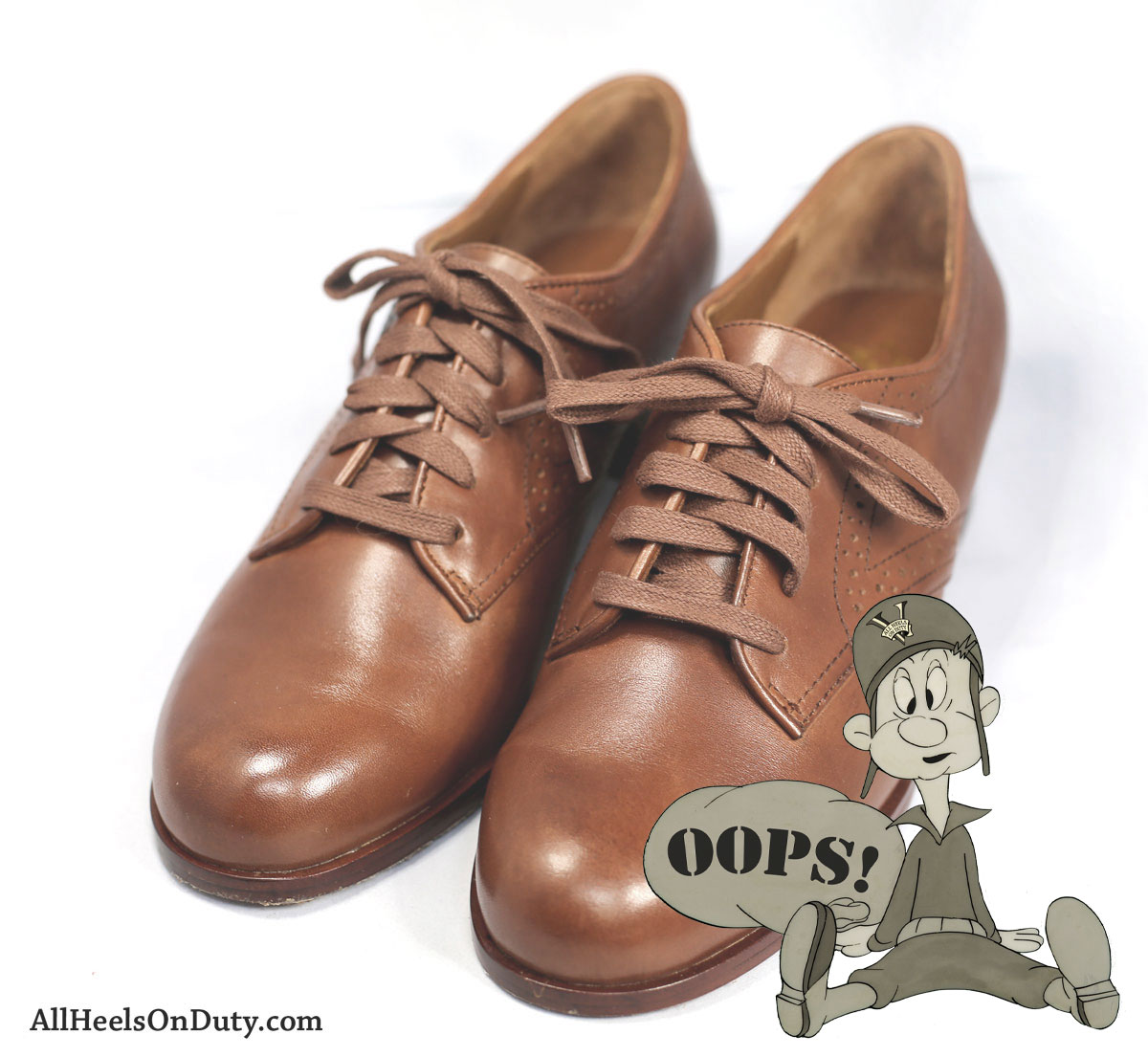 Oops! Russet Brown O.A.O. Oxfords