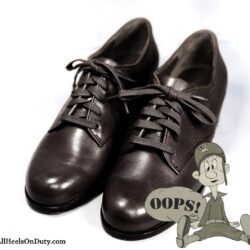 Reproduction black service oxford 1930s 1940s style
